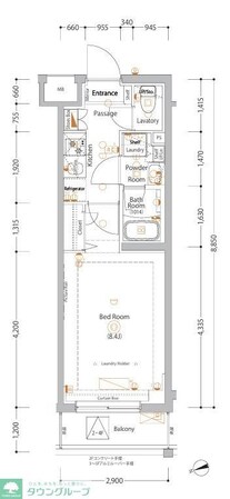 エストゥルース亀戸の物件間取画像